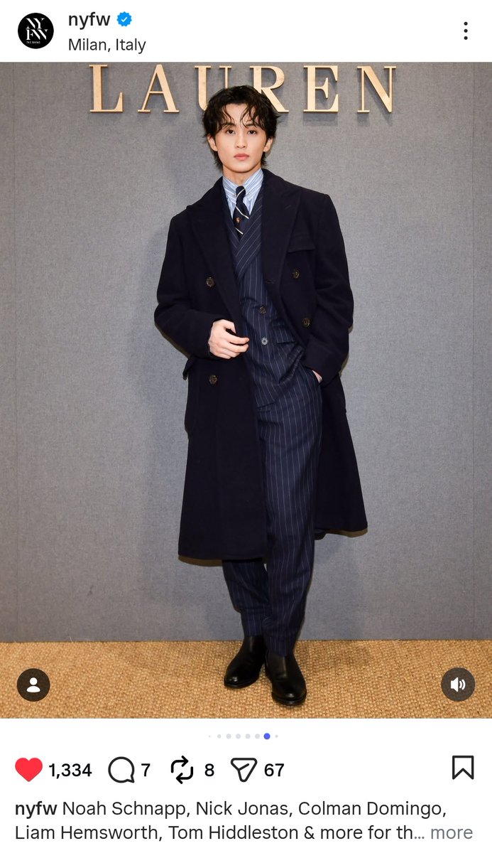 bowowobo9's tweet image. ม้าค ใน แอค NYFW 🖤

MARK LEE AT RALPH LAUREN FALL 2026

#RalphLaurenFall26xMarkLee
@RalphLauren