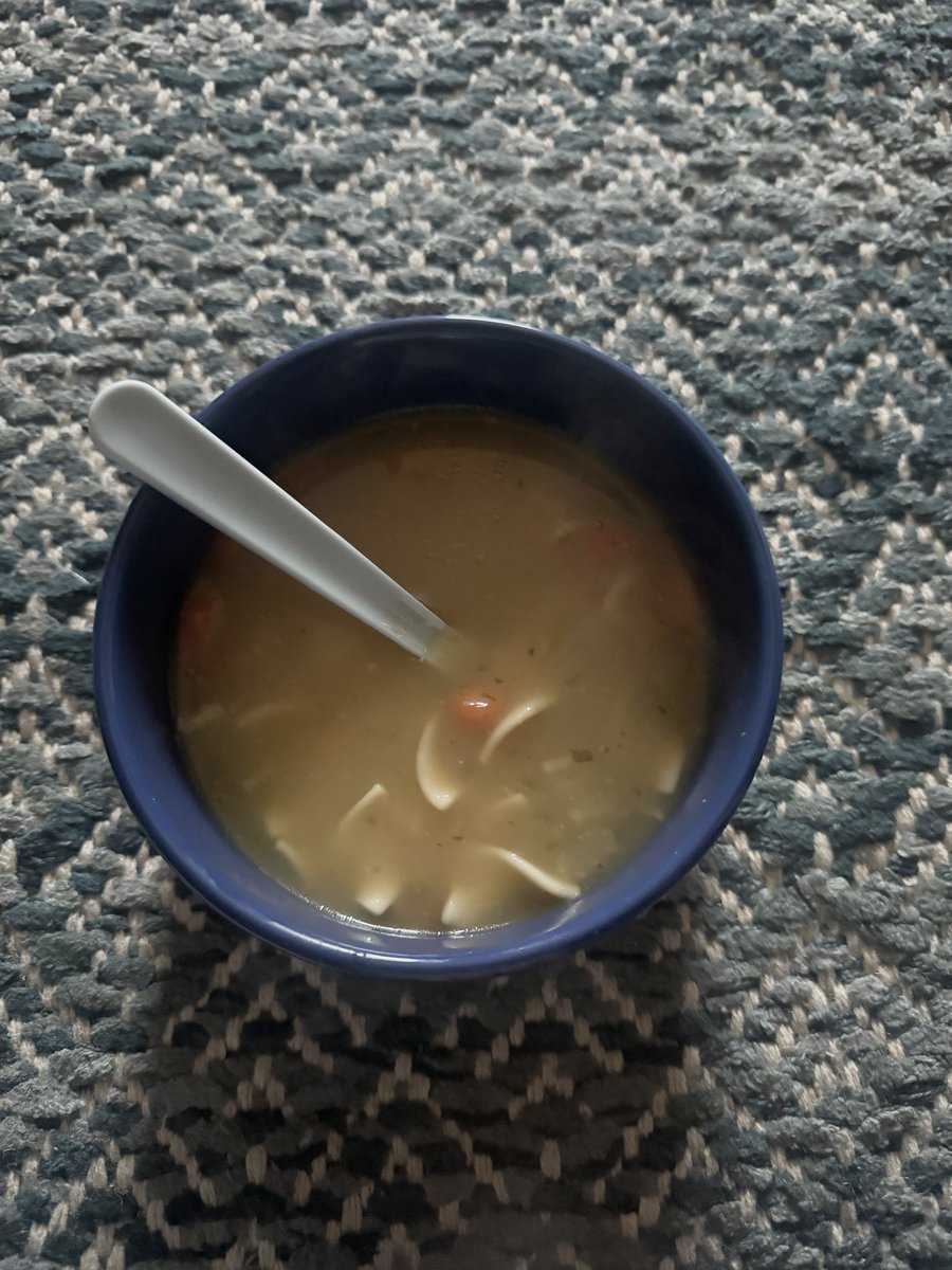 pixelspar's tweet image. Chicken noodle soup on the floor lsg