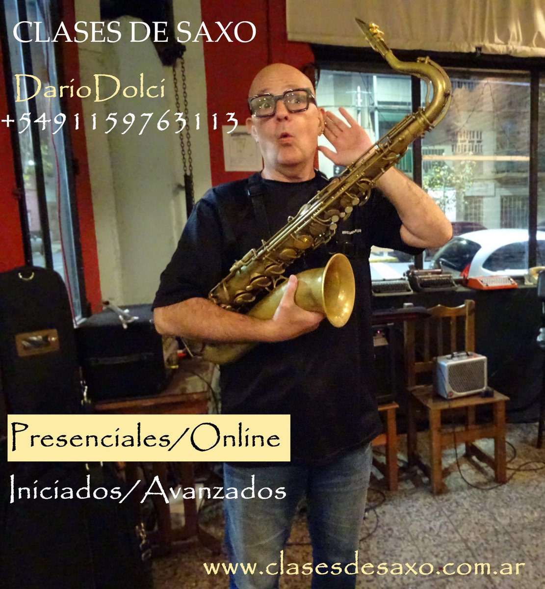 dario_dolci's tweet photo. 🎷 ¡Aprendé Saxo desde Cero! Clases personalizadas (Presencial / Online)
¿Siempre quisiste tocar el saxo pero no sabés por dónde empezar? ¡Esta es tu oportunidad!
No hace falta tener instrumento para la primera clase. Mandame un mensaje y coordinamos la primera clase. https://t.co/VepoSIsiDL
