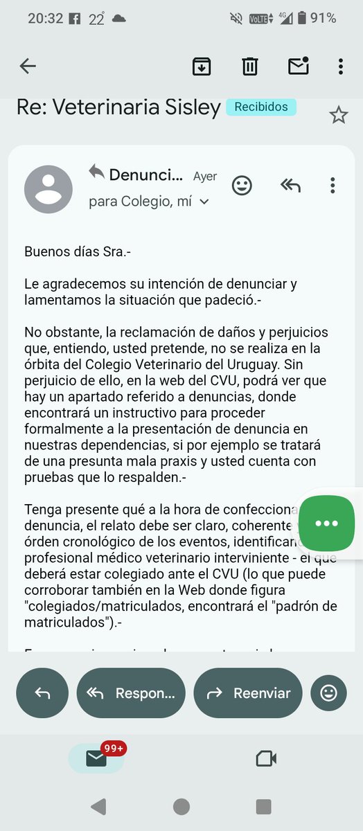 Denuncia a facultad Veterinaria 
<a href="/INBA_uy/">Instituto Nacional de Bienestar Animal</a> <a href="/compresidencia/">Presidencia Uruguay</a>