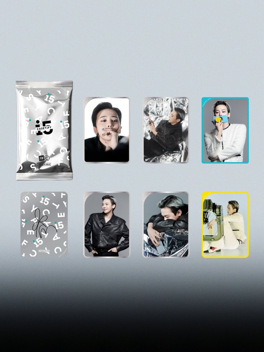 WhiteTamar1's tweet image. Exclusive packet of #GDRAGON photocards with the purchase of 1 phone case + 1 tech accessory from the CHROMATIC collection , in-store and online 😍