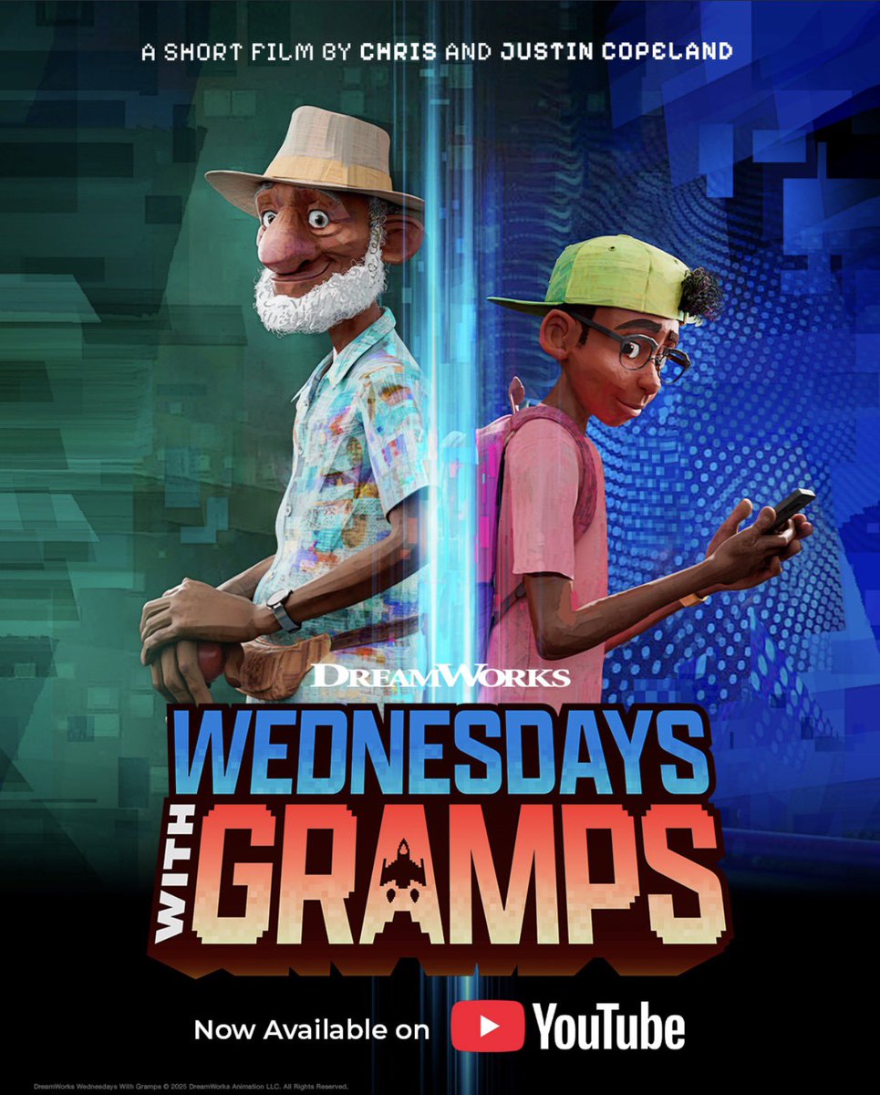 ItsDanielWalton's tweet image. Had the pleasure of working with @Dreamworks on this incredible short film called “Wednesday with Gramps” made by a team of the most wonderful and talented people! I provide vocal efforts for both Gramps and his grandson Deshaun. Check it out! 🕹️👾
youtu.be/Ut7mDwAAE4A?fe…