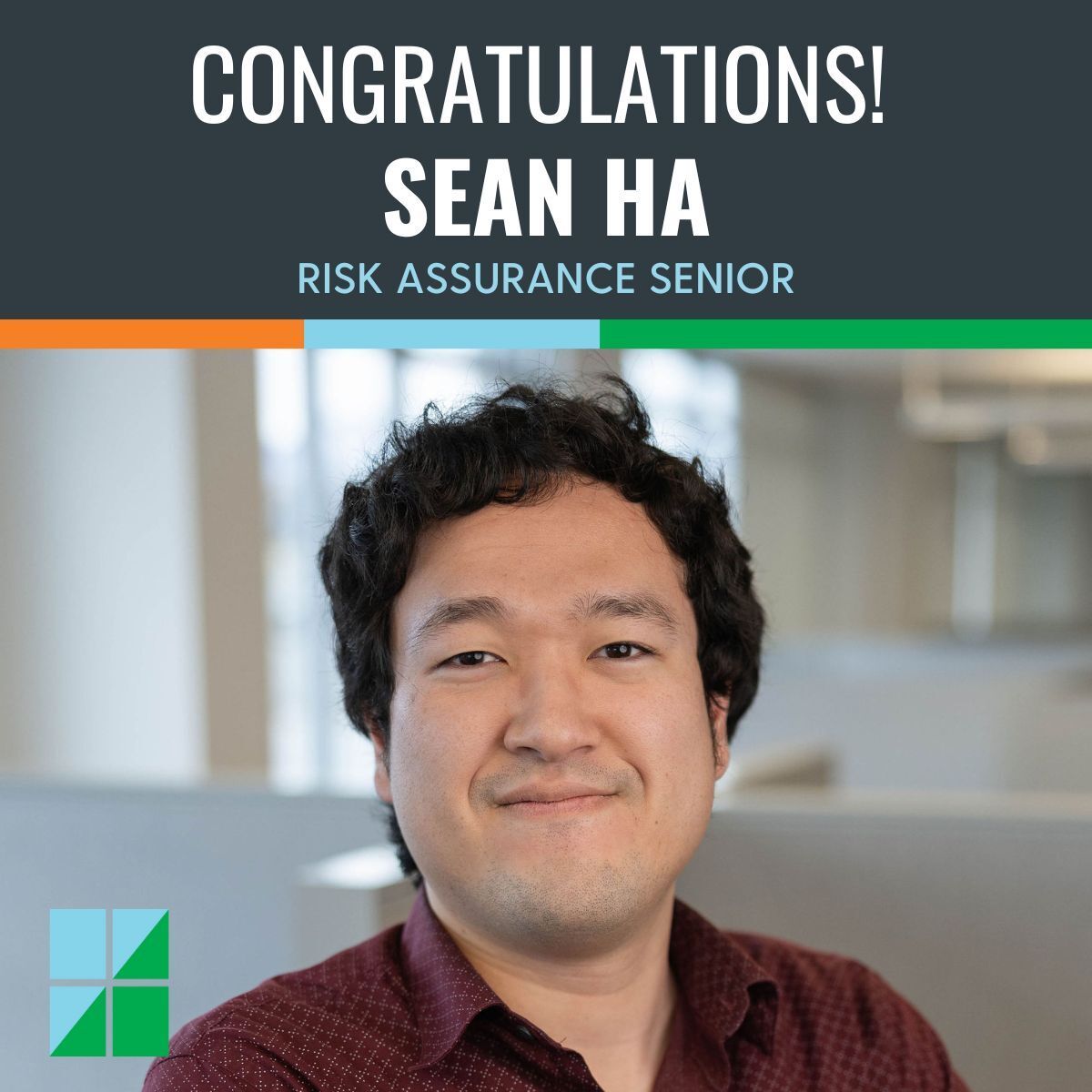 LarsonCPA's tweet image. Congratulations to Sean Ha on a well-earned promotion to Risk Assurance Senior! Through dedication, teamwork, and a strong work ethic, Sean has made a meaningful impact on our #RiskAssurance team. We look forward to all that’s ahead! #LifeAtLarson #StrengthInNumbers