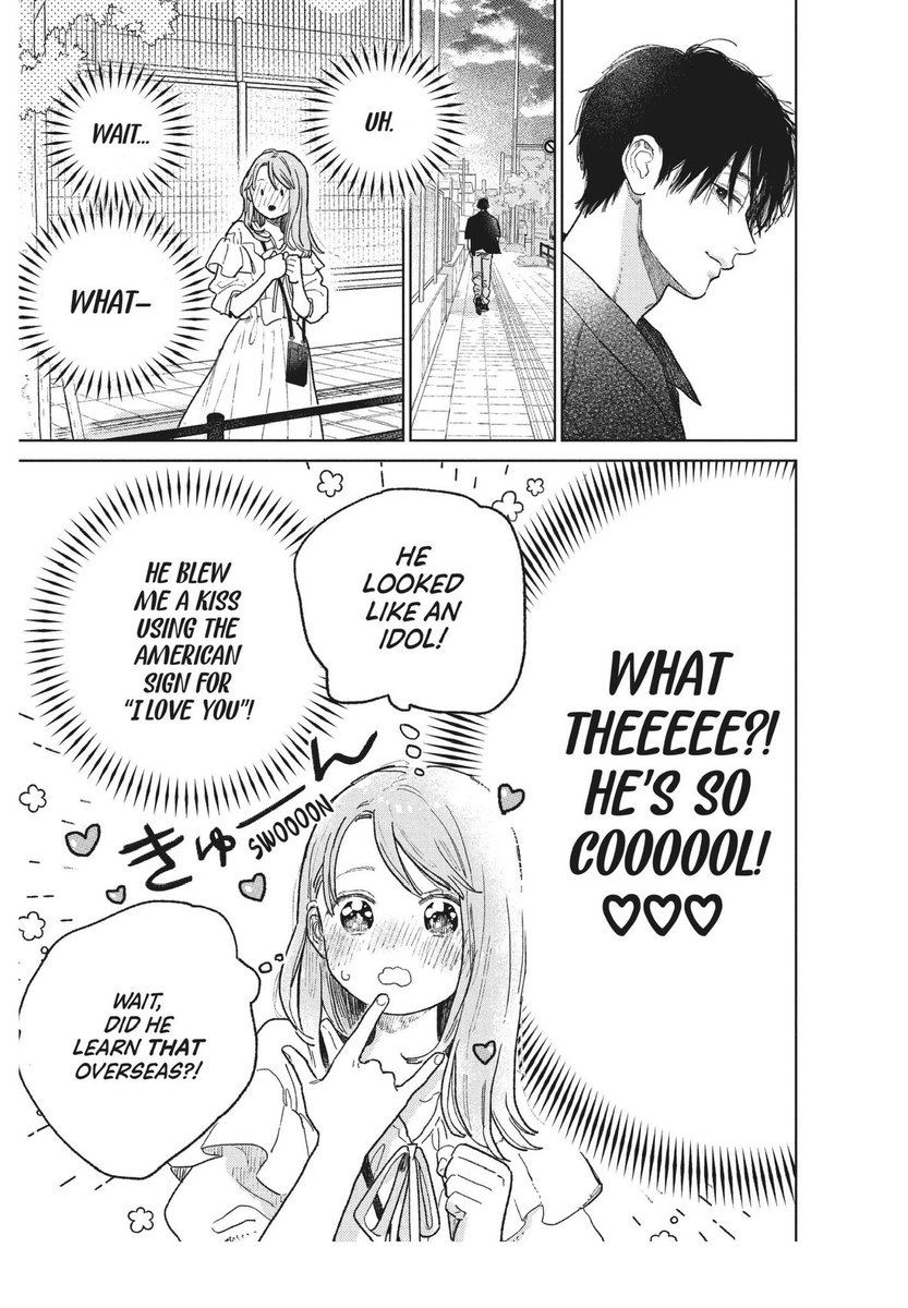 maochiatto's tweet image. ITSUOMI THROWING HER A KISS WITH THE “i love you” SIGN ♡