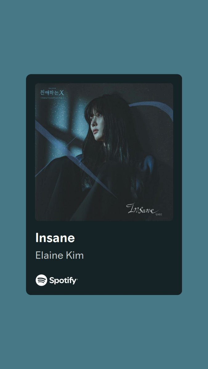 Its another thursday and im still here listening to insane by elaine kim! #DearX