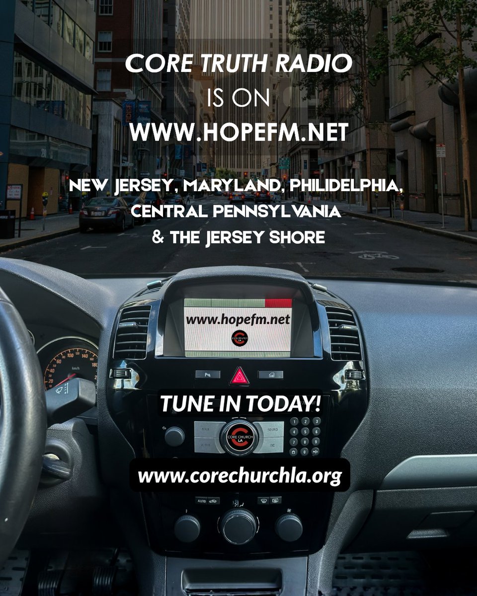 Life on the East Coast moves fast. Take a moment to ground yourself in the Word of God with Pastor Steve Wilburn of Core Church Los Angeles. Join us for Core Truth Radio, where we dive deep into the scriptures to find real hope for our daily lives.