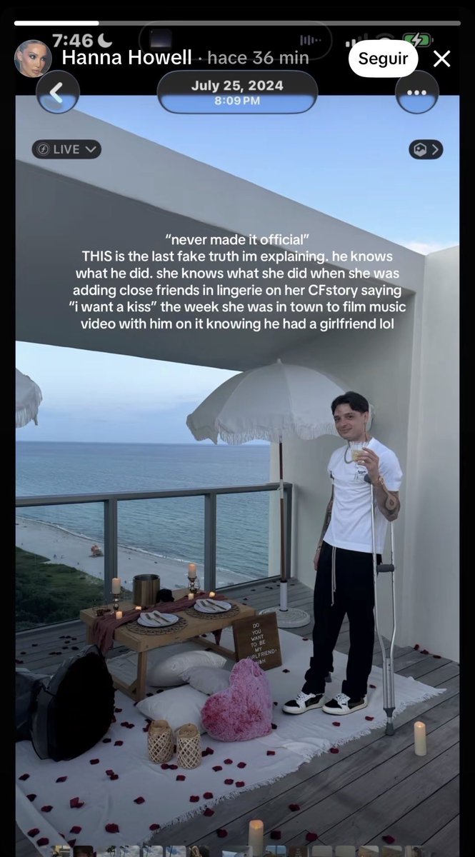 KdKarma_01's tweet image. La misma Hannah Howell acaba de confirmar que fue el 25 de julio de 2024 el día que Peso pluma le pidió ser su novia, Kenia OS mencionó que el estaba nervioso en la grabación del video musical del día 5 de Julio de 2024 cuando el aún estaba soltero