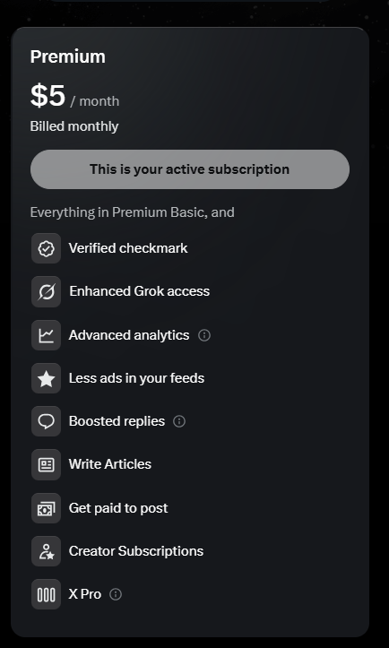 Didn't know X premium users can now post articles , it used to be only for Premium+
but would love if they can give it the long form posts too or replies at least