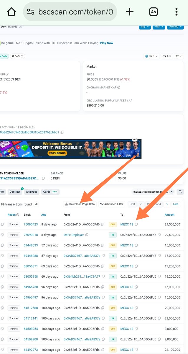 _qacem's tweet photo. @SonaliGio @TechCrunch @DeFi Team print 72 m and send it to 3 different wallet ( in 2 days )
To send it to 3 exchange 
Kucoin 
Mexc 
Indodax
What your explanation ?
So price dumping because you selling
We have all information about team 🙂 we see in jail with ftx founder https://t.co/bMOJ1WGva6