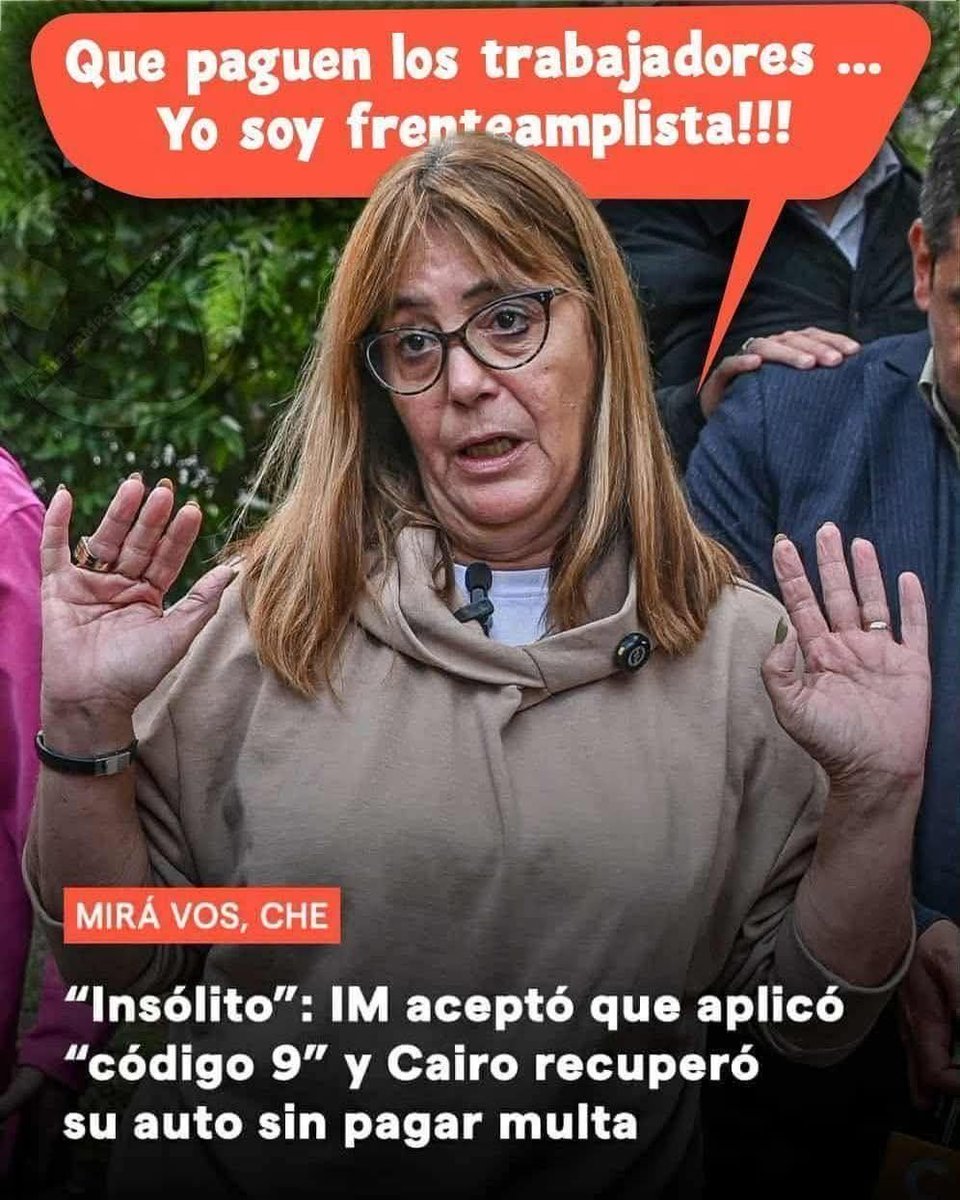 ⏩"Y estos"....." te quieren cobrar las multas a vos"
"Adherite al código 9" "código amigo y COMPAÑERO".