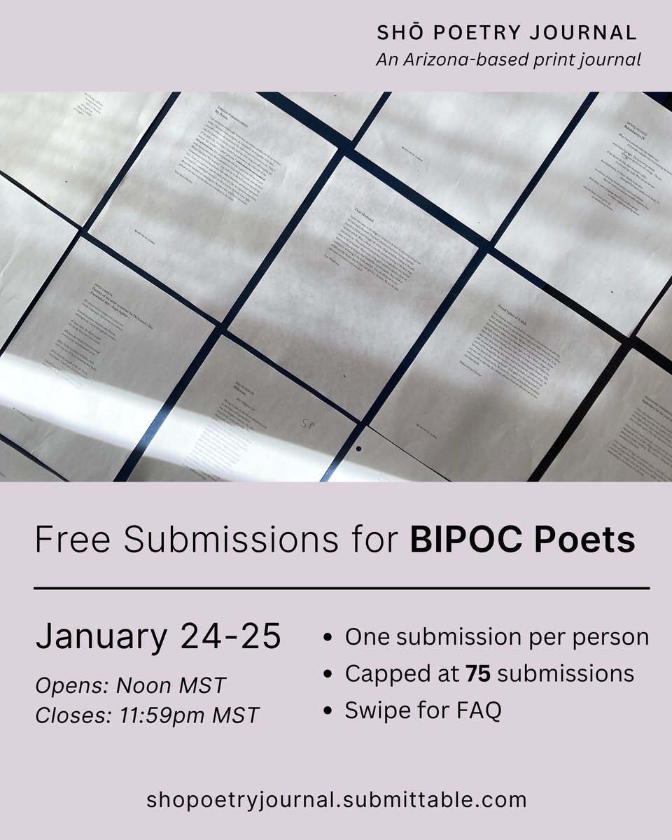 Shō Poetry Journal tweet media