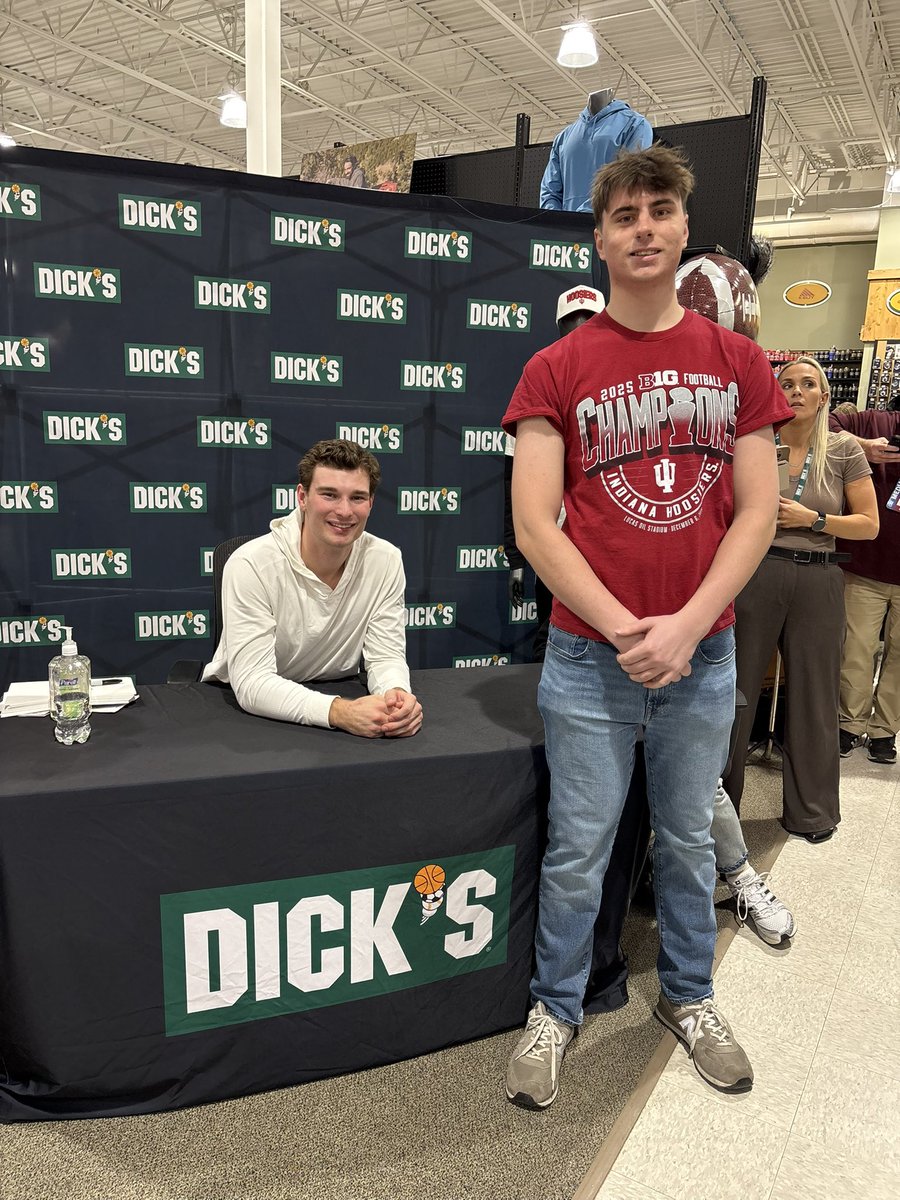 My son meeting the GOAT of IU football.