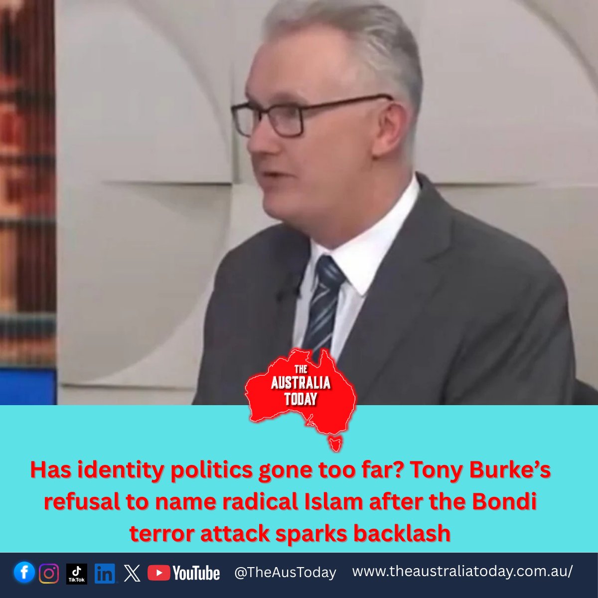 TheAusToday's tweet image. Has identity politics gone too far? Tony Burke’s refusal to name #radical #Islam after the Bondi terror attack sparks backlash, writes @Pallavi_Aus  

Read here: theaustraliatoday.com.au/has-identity-p…

Freedom of speech—won through immense sacrifice, from thinkers like Giordano Bruno burned