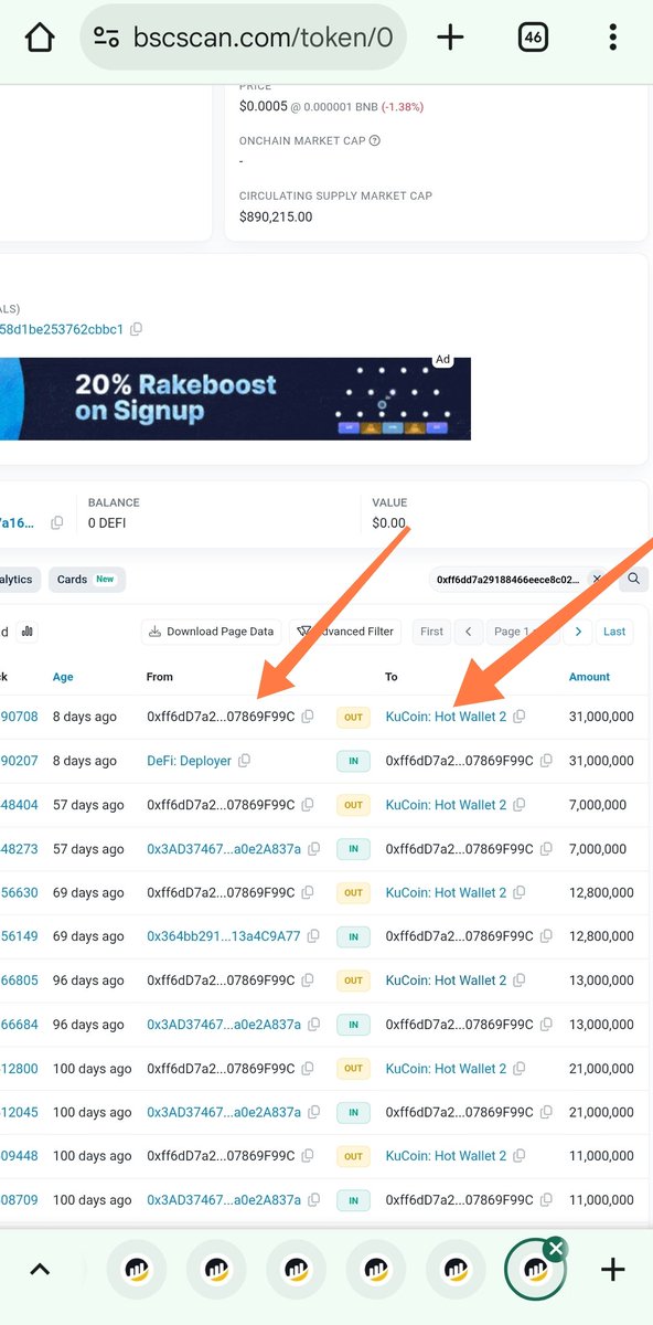 _qacem's tweet photo. @artemDeFi Team print 72 m and send it to 3 different wallet ( in 2 days )
To send it to 3 exchange 
Kucoin 
Mexc 
Indodax
What your explanation ?
So price dumping because you selling
We have all information about team 🙂 we see in jail with ftx founder https://t.co/8LgevTDgSn