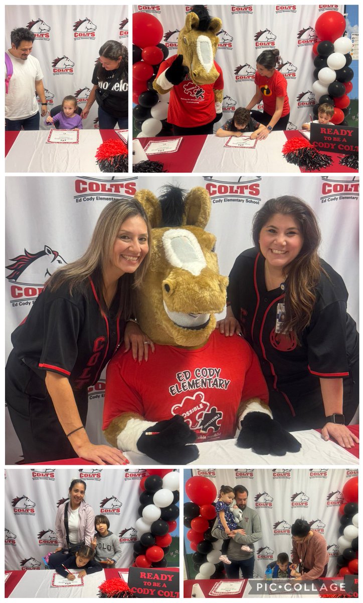 NISDCody's tweet photo. Super excited for our signing day!!! Welcome home Colts!!!   #wegopublic #crazyboutcody #signingday #kinderprekroundup #futurecolts @MsCQuintanilla @georgettecarra5 https://t.co/3dAS5wgI7P