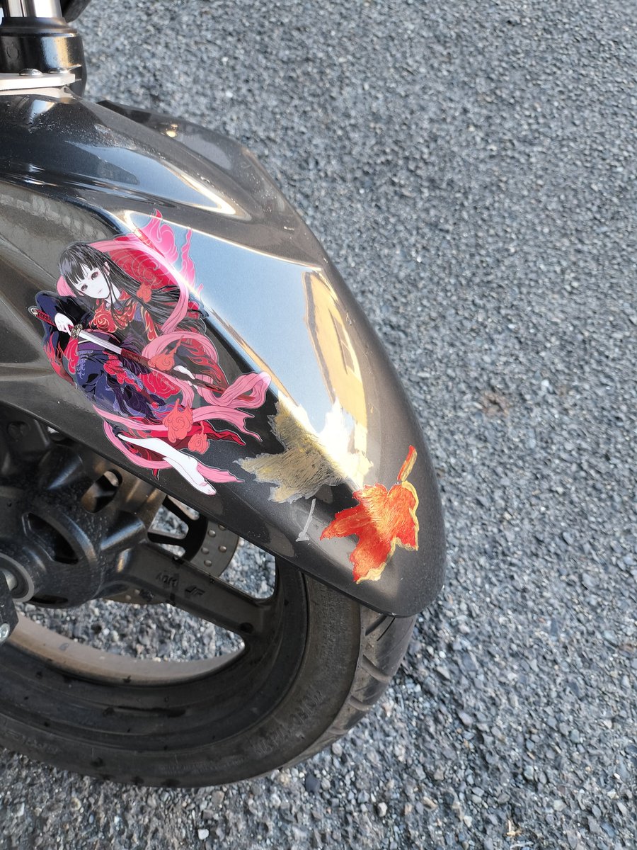 aggression30's tweet image. おはよう世界
昨日届いたハチプロデザインのデカール貼ってみた♥️
かわいい！
良き👍