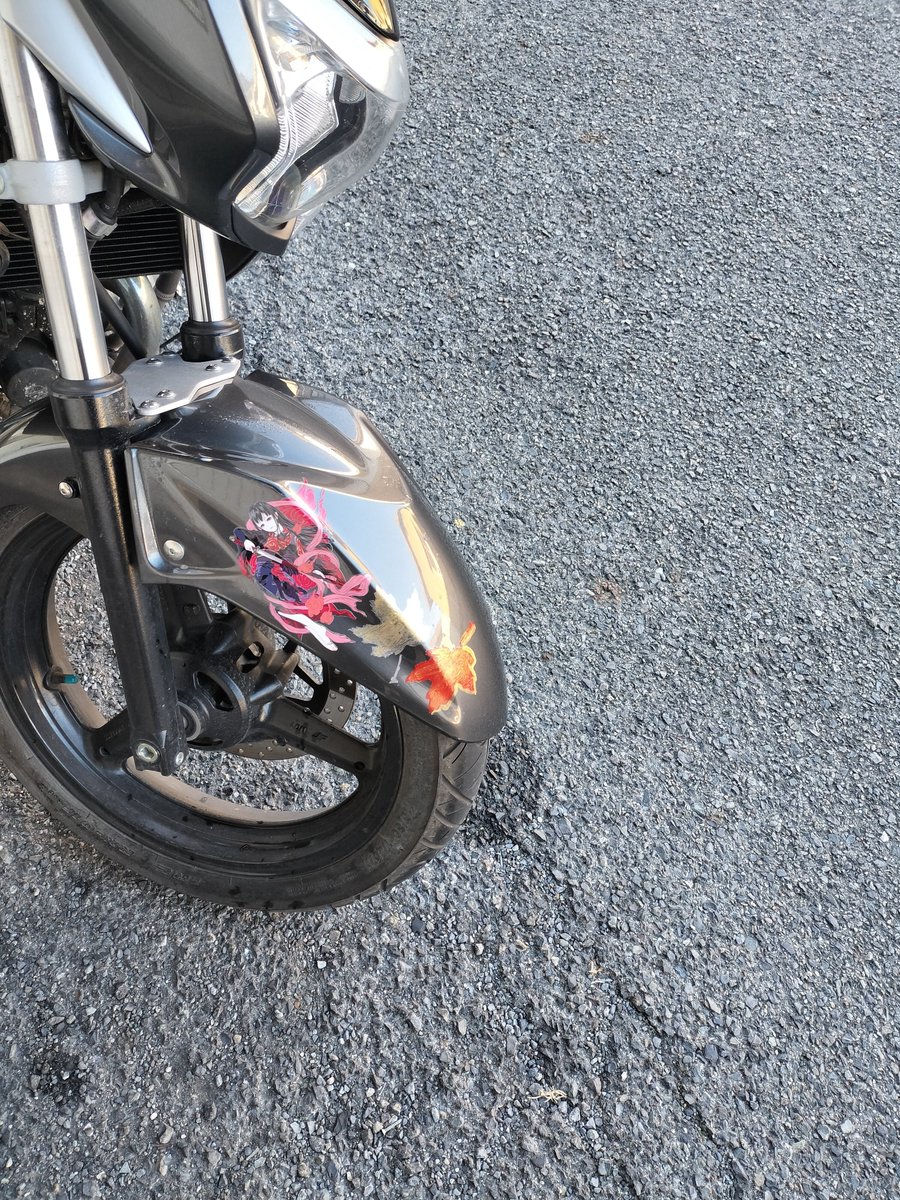 aggression30's tweet image. おはよう世界
昨日届いたハチプロデザインのデカール貼ってみた♥️
かわいい！
良き👍