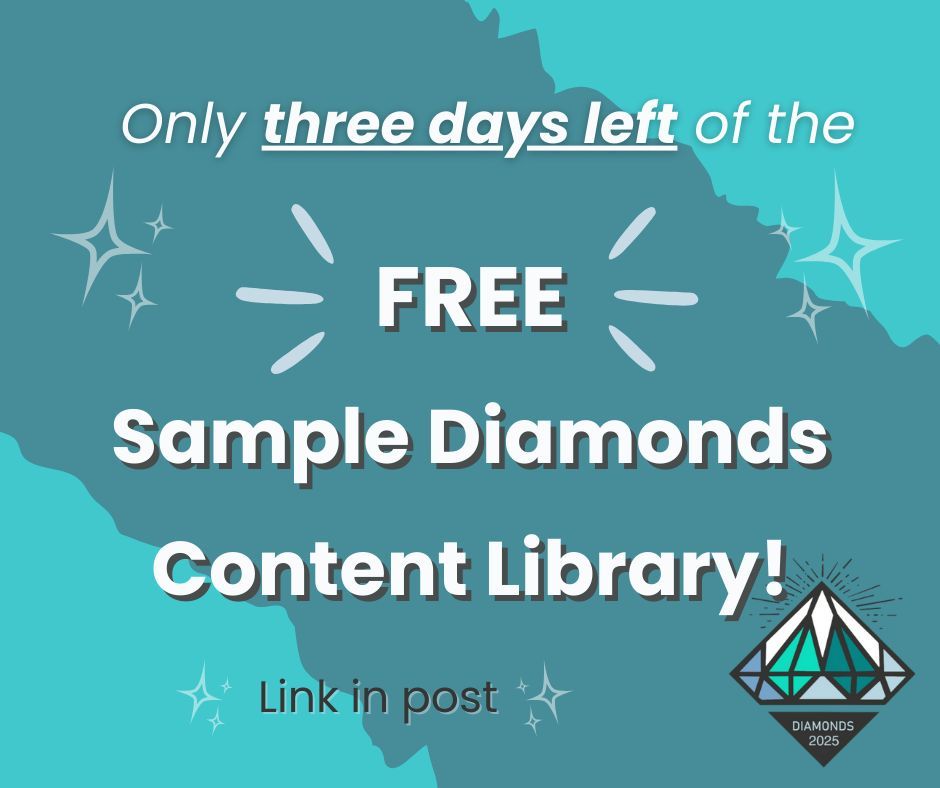diamonds_conf's tweet photo. Last Saturday after Kate Brooks's session we opened up a sample Diamonds content library for weeklong FREE access! View it here before the end of Saturday: https://t.co/6WtjPJJEMI 
And don't forget to join the waitlist for the full launch: https://t.co/HfscsEcgqf 💎 https://t.co/0dsF23iuih
