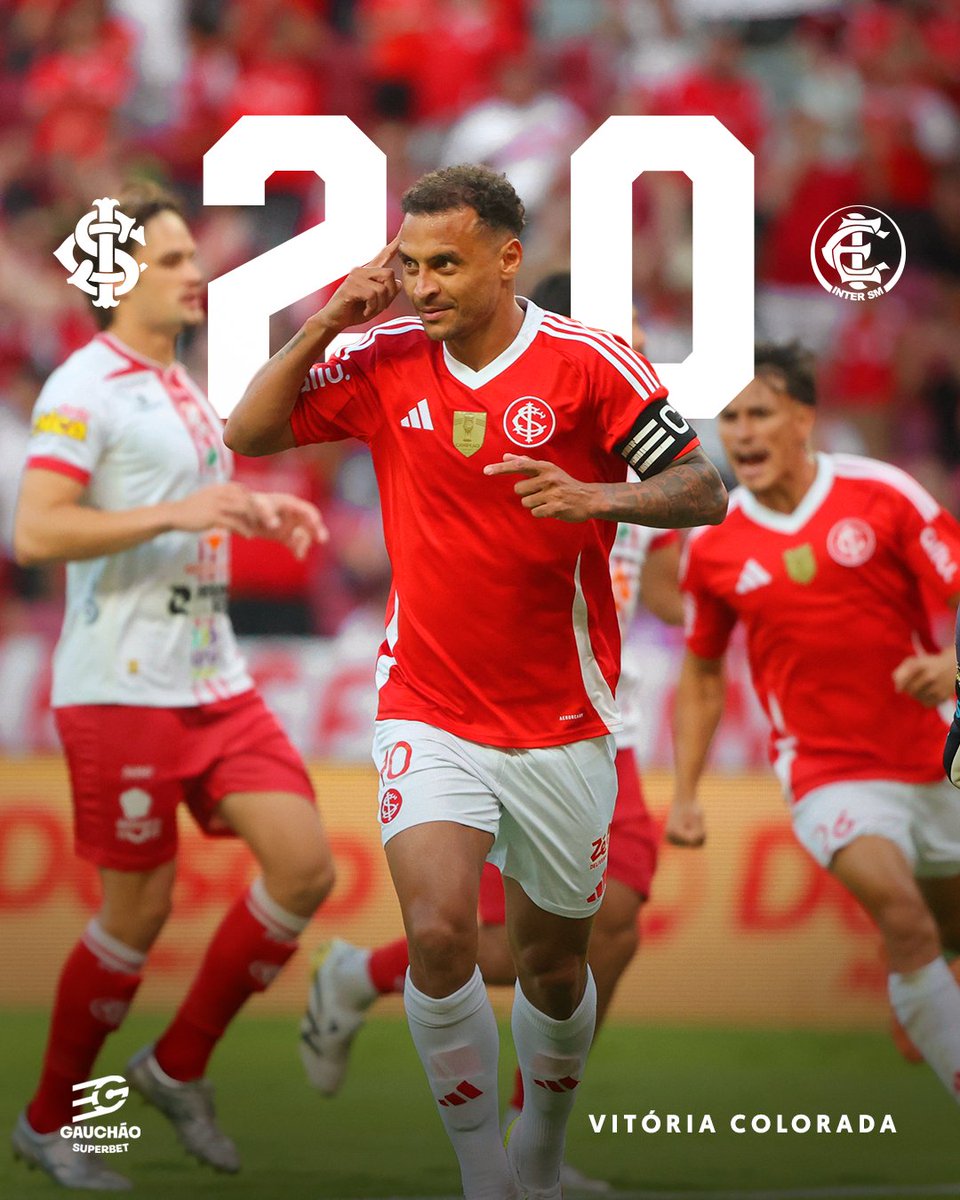 SCInternacional's tweet image. 𝗩𝗘𝗘𝗘𝗘𝗘𝗘𝗘𝗘𝗘𝗘𝗡𝗖𝗘 𝗢 𝗖𝗟𝗨𝗕𝗘 𝗗𝗢 𝗣𝗢𝗩𝗢! ❤️🤍❤️🤍❤️🤍❤️🤍

Alan Patrick começa 2026 com gol, Félix Torres marca na estreia e o Colorado vence o Inter de Santa Maria, na quarta rodada do Gauchão, por 2 a 0! ⚽⚽

NOS VEMOS DOMINGO. NO GRE-NAL. NO GIGANTE. VAMOS!…