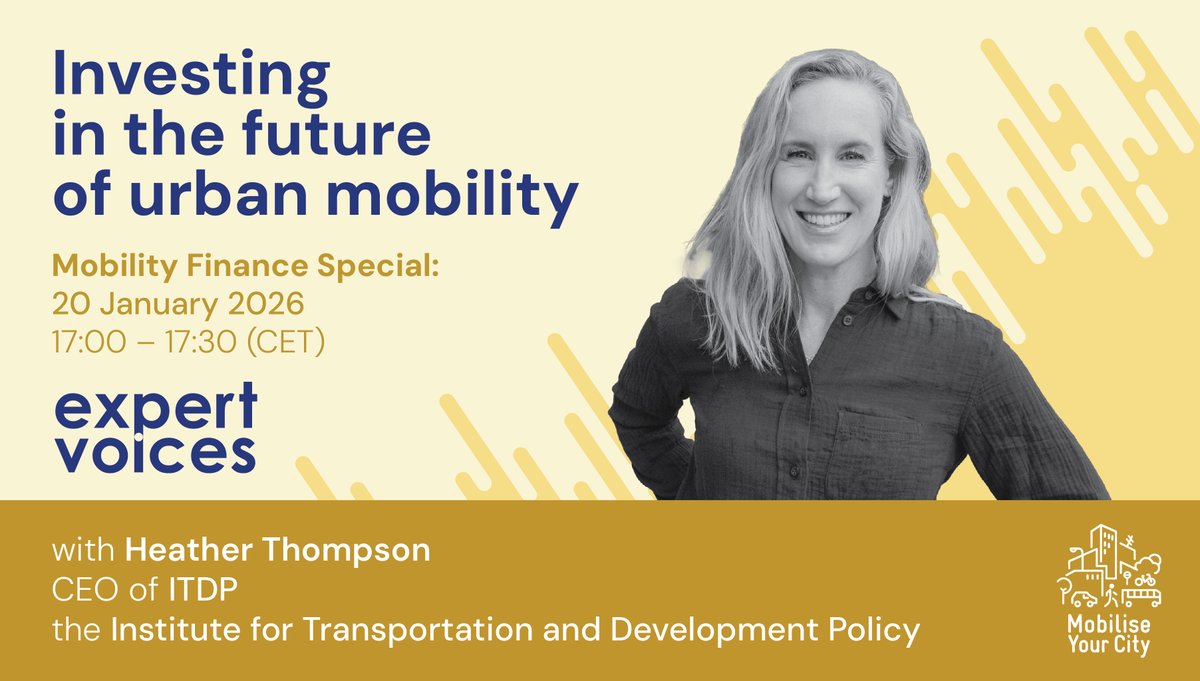 ITDPmx's tweet photo. Esta semana, @hfthompson_  CEO de @ITDP_HQ , habló con el equipo de @MobiliseCity sobre cómo las ciudades pueden construir sistemas de #movilidad inclusivos, eficientes y respetuosos con el ambiente a pesar del aumento de la demanda y los presupuestos.

▶️ https://t.co/iNiaO8qfXv https://t.co/nFo41MQopc