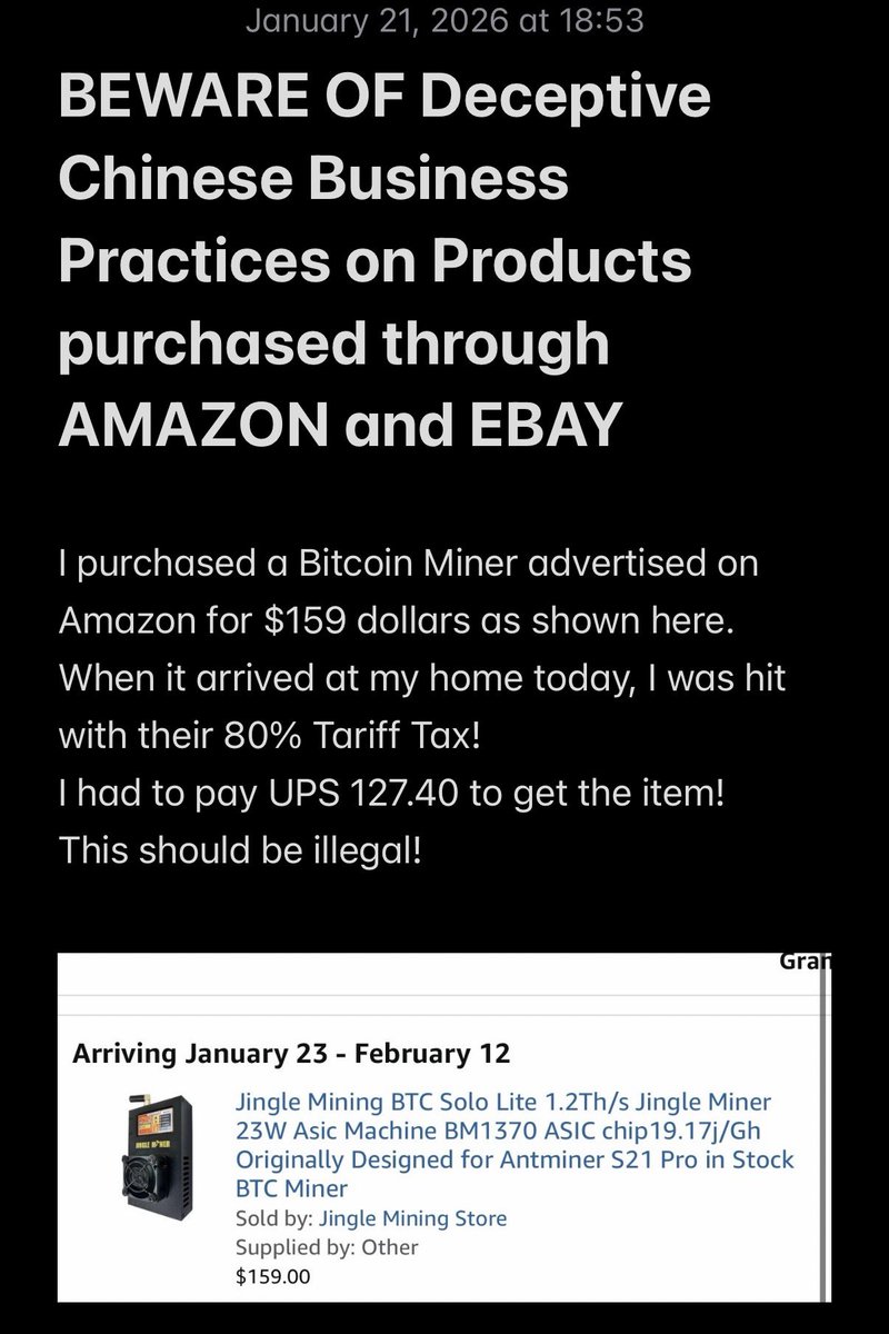 RealMemoryAlpha's tweet image. Beware when you make your purchases
@amazon @eBay @POTUS @realDonaldTrump @FoxNews @foxandfriends