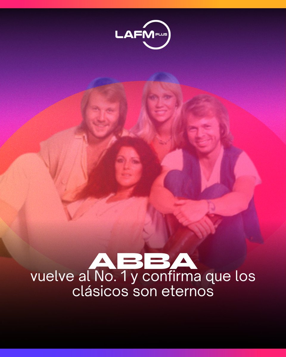 lafmplus's tweet image. ABBA lo vuelve a hacer: ABBA Gold alcanzó el No. 1 en Billboard más de 30 años después de su lanzamiento. Un recordatorio de que los clásicos no envejecen… se vuelven eternos. ✨🎶

#ABBA #ABBAGold #LaFMPlus