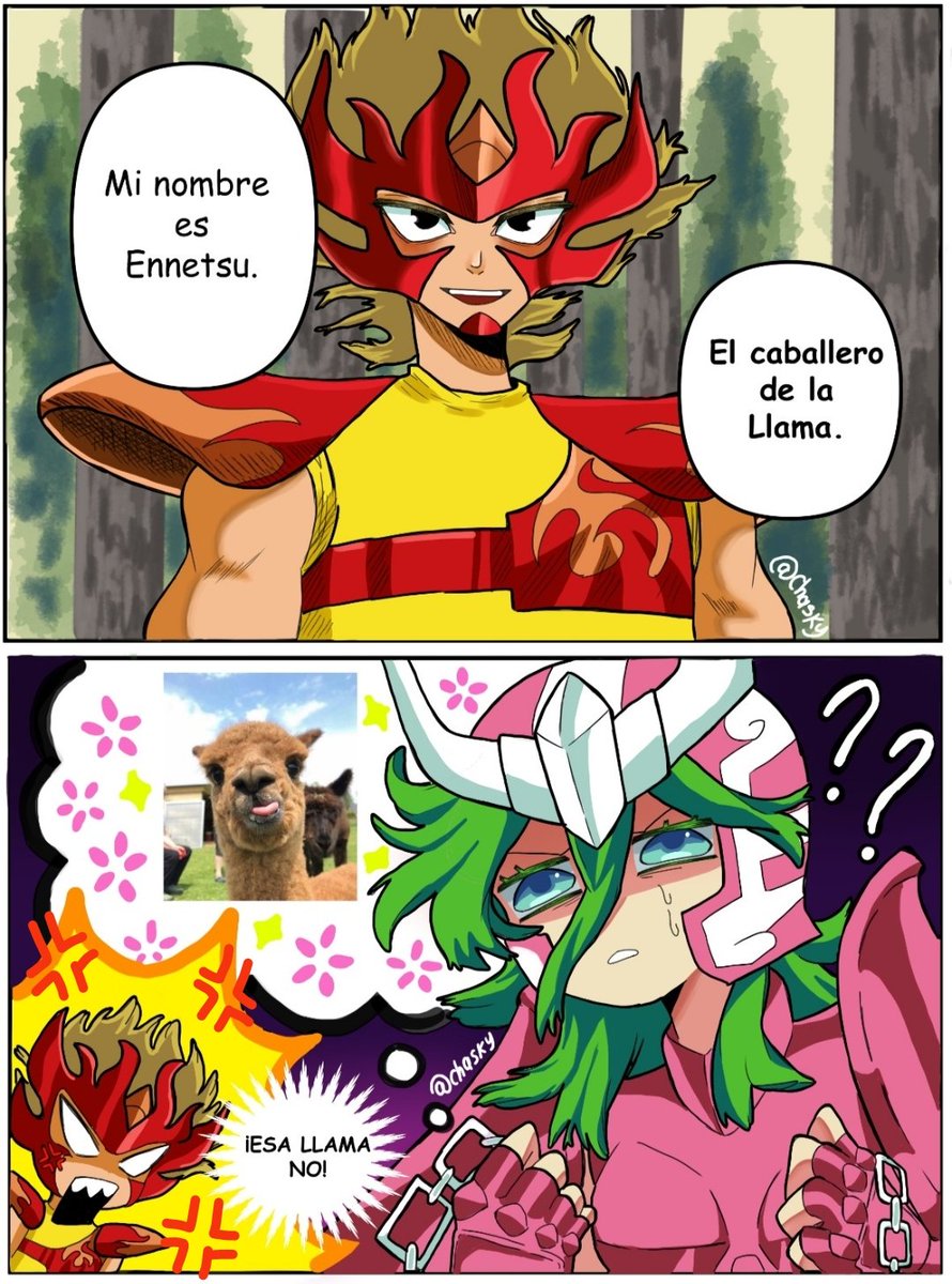 IvannaPrezAlco1's tweet image. Cómic rancio de un meme que ví en Pinterest Pero perdí la imagen xd, que pesado hacer cómics (solo hice dos viñetas) 
#SaintSeiya
