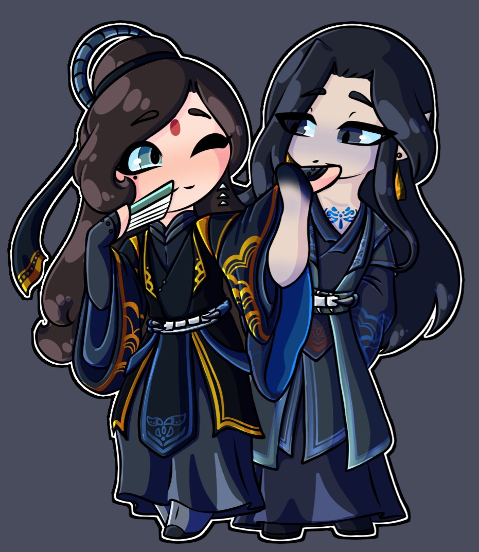 ConfuzzedP's tweet image. I think Shi Qingxuan an outfit to match He Xuan's 😤