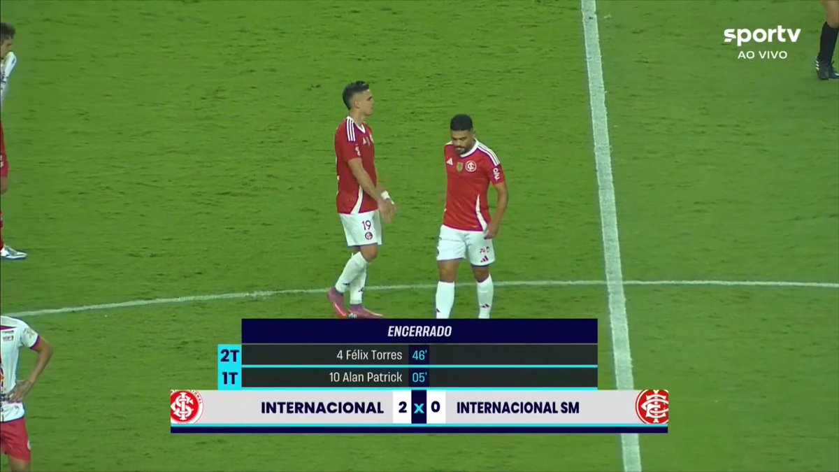 fim de jogo e vitória tranquila do colorado

pontos positivos: boa estreia do paulinho e felix torres

pontos negativos: avenida carbonero-victor-bernabei

e por ultimo, vitinho não pode ser titular, precisamos de um ponta