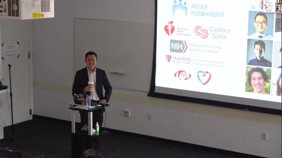 StanfordAIMI's tweet photo. Delighted to welcome @David_Ouyang back to the Farm for a seminar on the development and deployment of echocardiography AI. Dr. Ouyang shared insights on building and implementing cardiovascular imaging AI with real-world clinical rigor. View recording: https://t.co/sxONfSGJVn https://t.co/ZrevVITLhF
