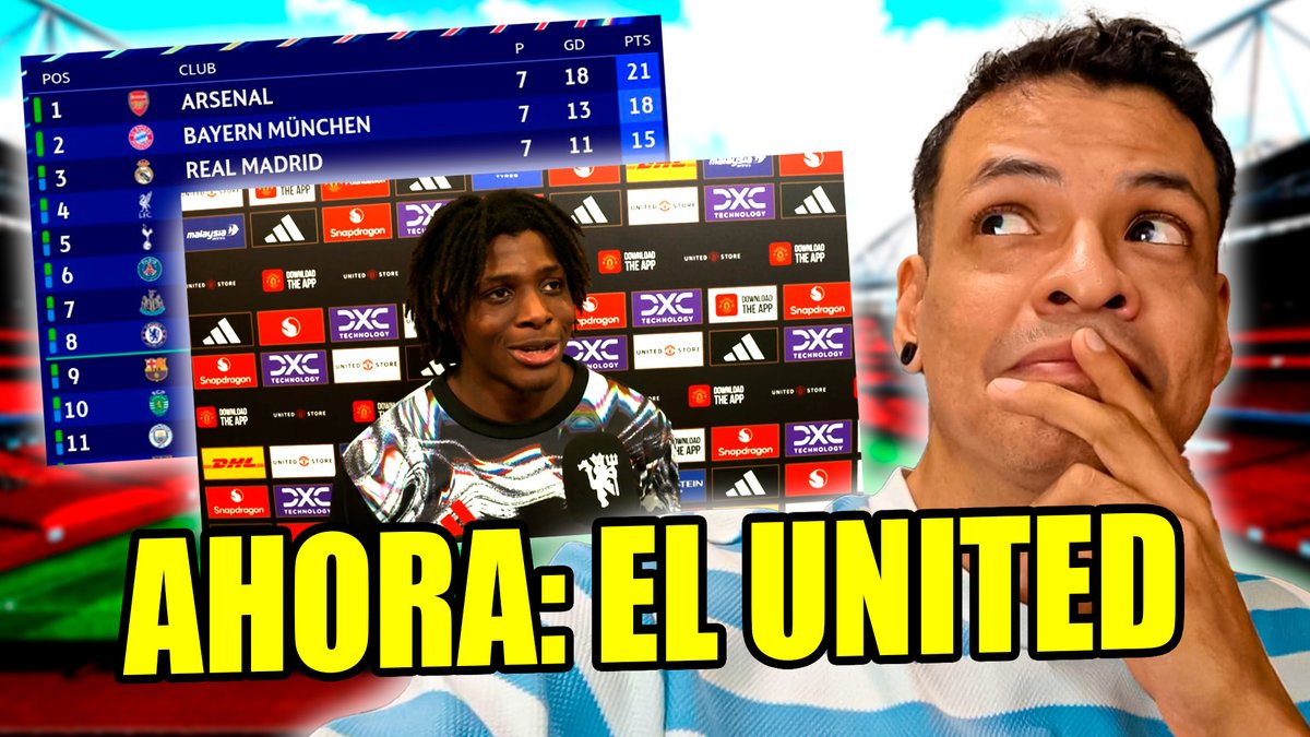 ArsenalInteract's tweet image. Somos los mejores en la Champions League, pero ahora vamos por el Manchester United.
VIDEO: youtu.be/jPnmNU4y-FU