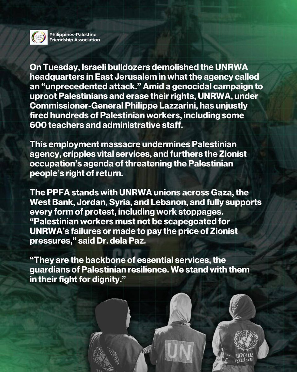 Philippines-Palestine Friendship Association tweet media