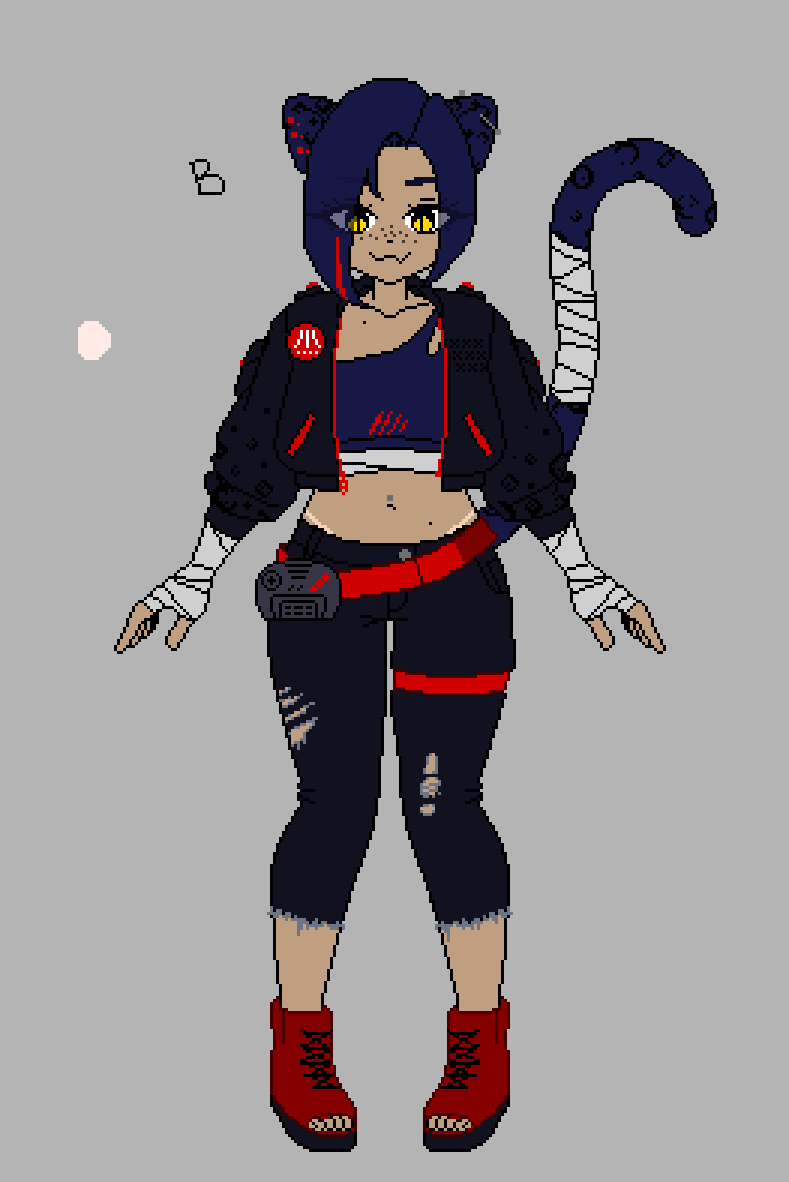 amiyaaranha's tweet image. otsu!! meet catarina "jagwell" guar aka jaggy chan,  the atari jaguar vtuber!