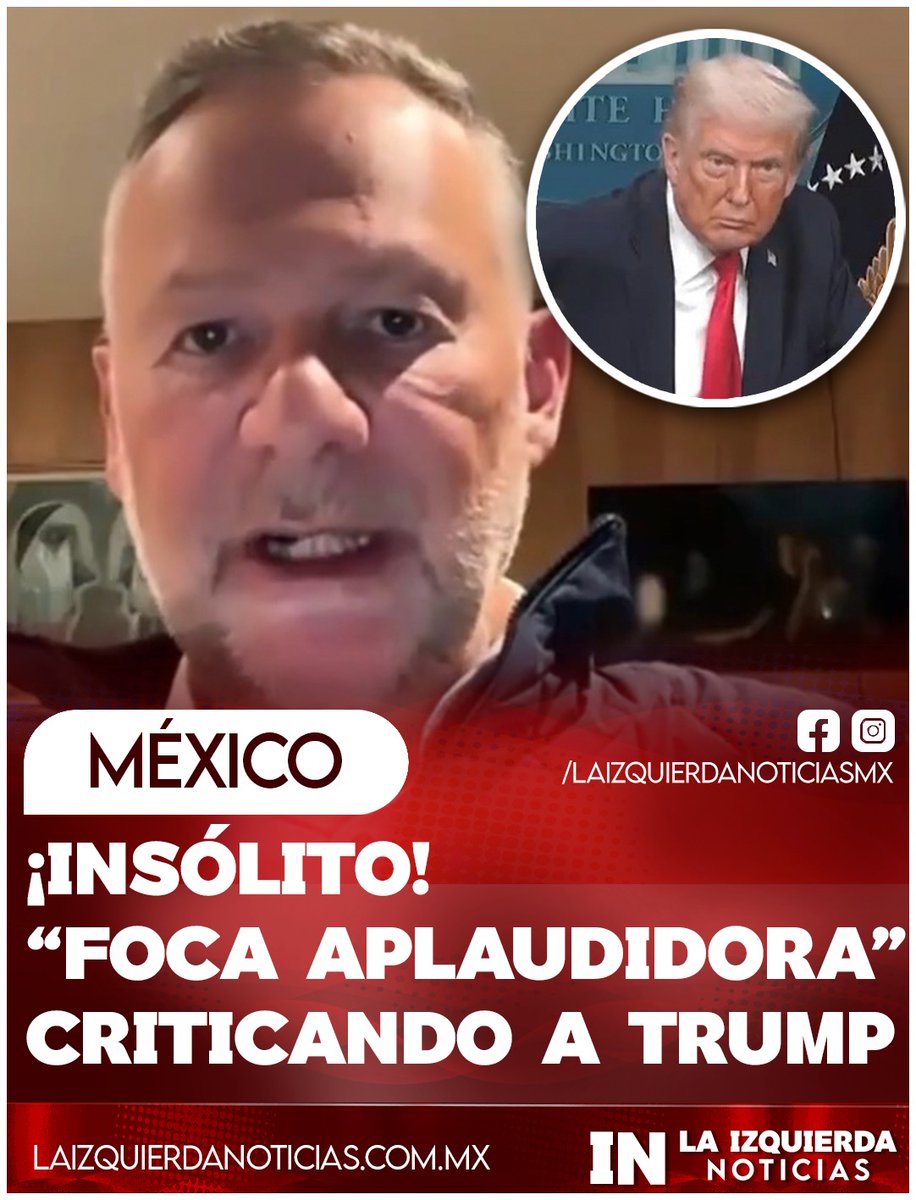 SEDICIOSO…Por increíble que parezca hasta el facho Leo Zuckermann salió a despotricar en contra del pedófilo Donald Trump, lo acusó de terrorismo, de matar estadounidenses, de censurar a los medios, y de hacerse millonario al amparo del poder destruyendo la democracia de EE.UU.