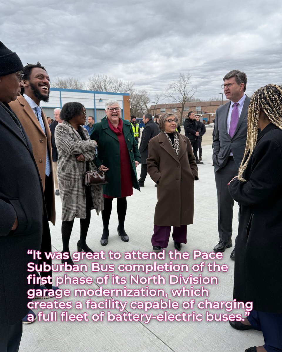 SenMikeSimmons's tweet photo. Electric, zero-emission buses will soon be making their way into the public transit system across Chicagoland! Last month, I attended the grand opening for Pace's new electric bus charging station in Waukegan... (1/2) https://t.co/wWg1X7ON4C