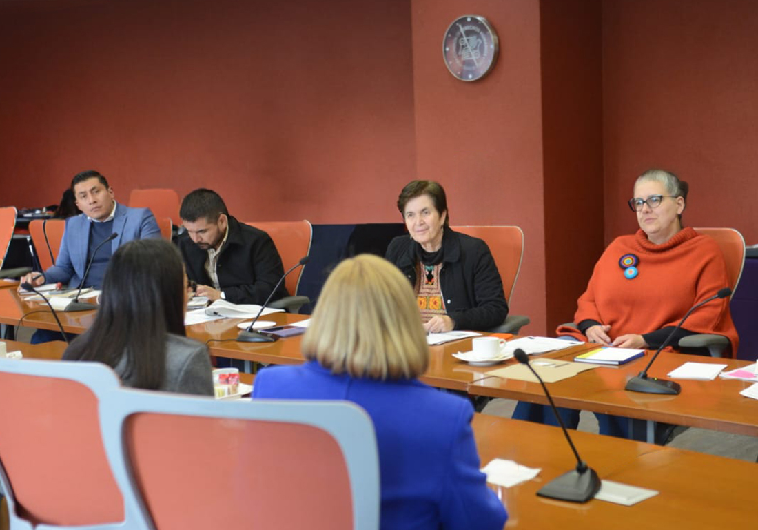 Esta tarde, Diputadas de la Comisión de Derechos Humanos del <a href="/Congreso_CdMex/">Congreso de la Ciudad de México</a>, <a href="/jguerreromaya/">Jannete Guerrero Maya</a>, <a href="/RosarioMorales_/">Rosario Morales</a>, <a href="/oligarza3/">Olivia Garza</a> y Diana Barragán, sostuvieron reunión de trabajo con la Ombudsperson capitalina, Dolores González Saravia, con el objetivo de fortalecer acciones conjuntas.