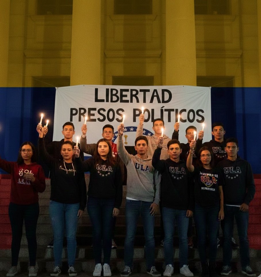 🔥 Porque cada vela encendida es un grito silencioso que no se apaga.  
🎓 Porque la juventud no olvida, no se rinde, y no se vende.  
🇻🇪 Porque la libertad no es una consigna: es una promesa que arde en el pecho.  
🕯️ Porque mientras haya memoria, habrá resistencia.
