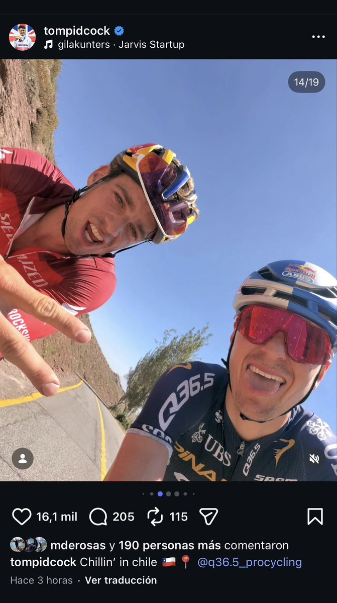 Tom Pidcock, doble campeón olímpico y dos veces campeón mundial de ciclismo de montaña está entrenando en Chile. Es como si un equipo de F1 se preparara en nuestro país. Sin embargo, ningún medio tradicional ha llevado esta noticia