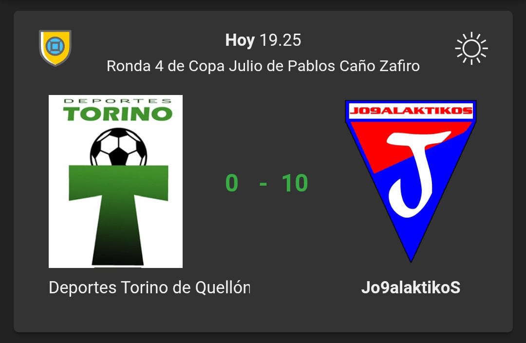 Triunfazo en ronda 4 de Copa Zafiro. Fathi X2, Mörnland X2, AbdulMowla X2, Leyton, Kartoikromo, Crespo y Brobom marcaron hoy.
#VamosJo9alaktikoS