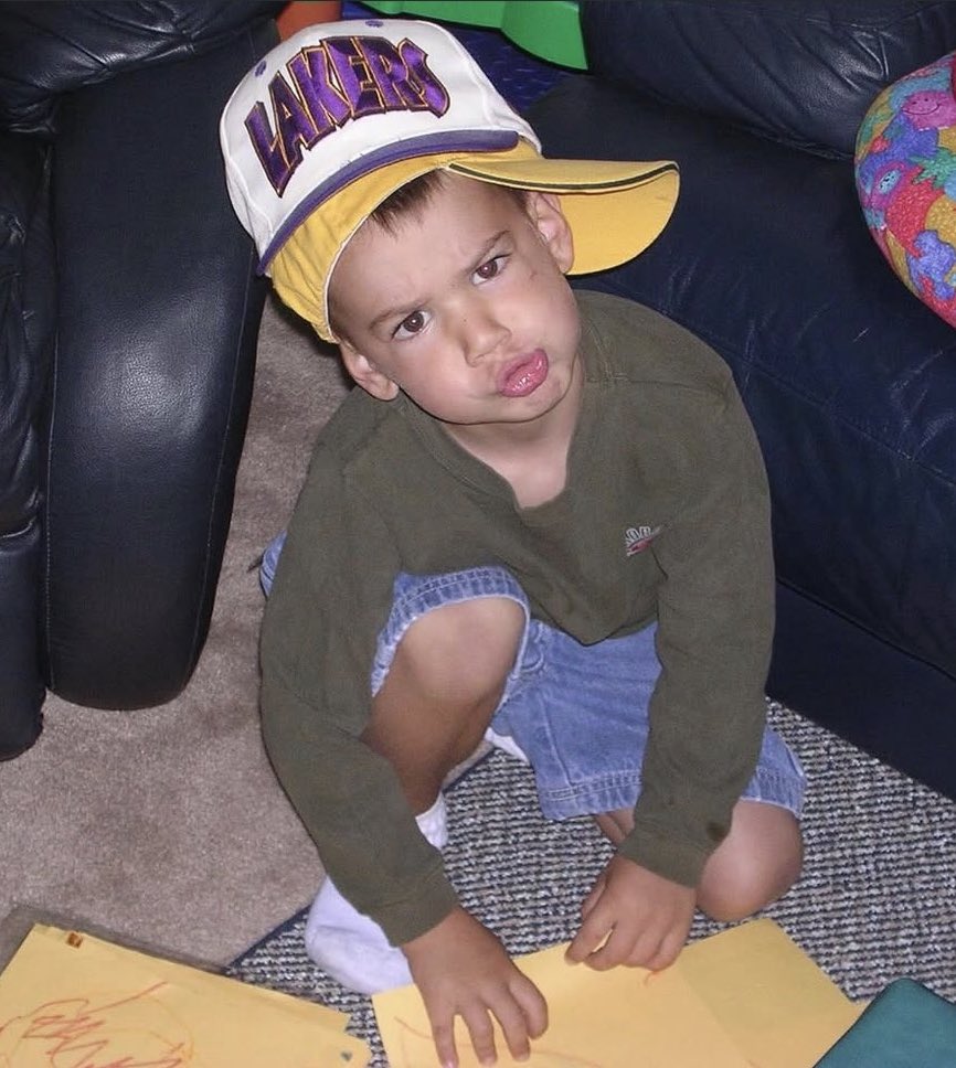 LakeShowYo's tweet image. Jake LaRavia on IG:

Born to be a Laker 💜💛