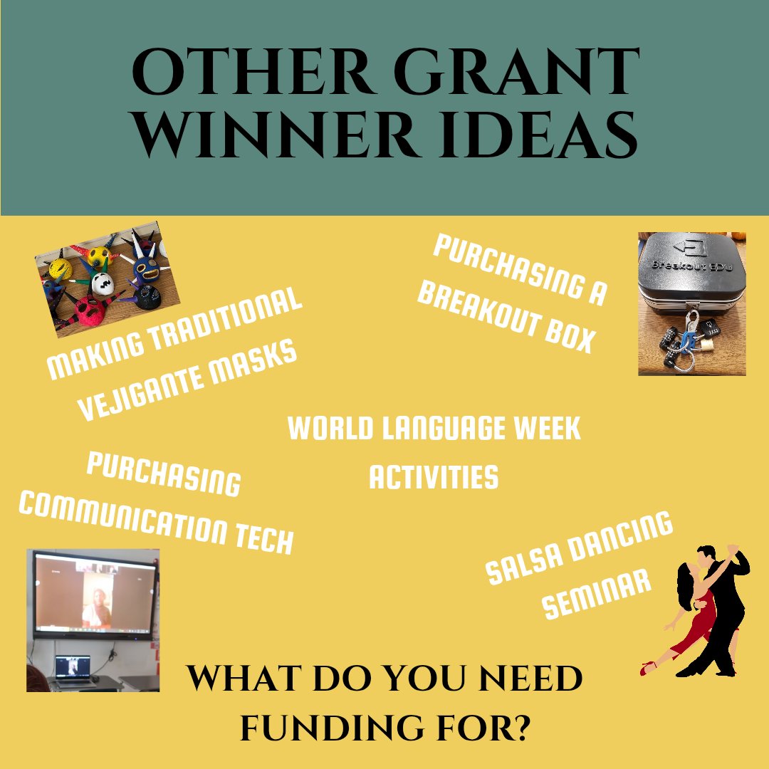 UPDATE ALERT! The Vito Marcello Fund an Idea Grant is now open to all NYSAFLT members in the Western NY region! Do you want $125 to spend on something for your classroom or a project or experience?!?! Applications due Jan 31st - Apply today at bit.ly/VitoMarcello @nysaflt