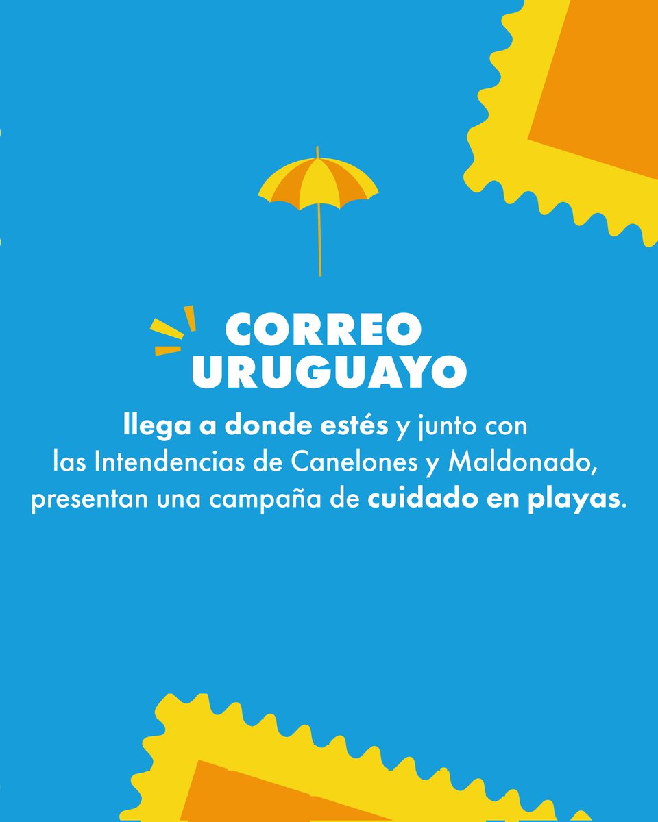 correo_uruguayo's tweet photo. Correo Uruguayo, con las Intendencias de Canelones y Maldonado, lanza campaña estival: desde enero entregamos sombrillas con protección UV en playas accesibles, deportivas y paradores para fomentar la prevención frente al sol. 

Cuidarnos es tarea de todos. 

#SaludEstival
#PrevenciónUV
#Verano2026
#AcáTambién