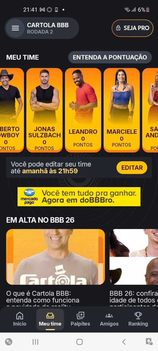 rfnotes's tweet image. meu time por enquanto tá assim.