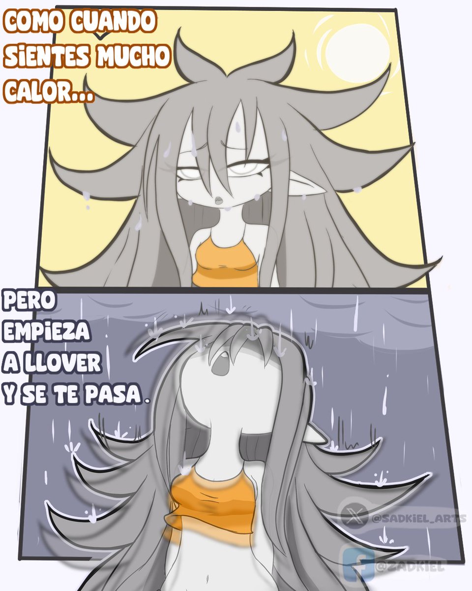 sadkiel_arts's tweet image. gracias por la lluvia papa dio