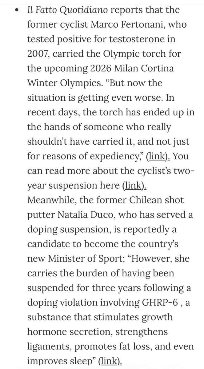 PabloAguayoW's tweet image. La noticia de Natalia Duco ya está en la prensa deportiva internacional. 
Lo del dopaje siempre es algo planificado con tiempo, es decir, es una trampa pensada o organizada para vencer sin tener los méritos. 
Por eso le quitaron sus medallas.