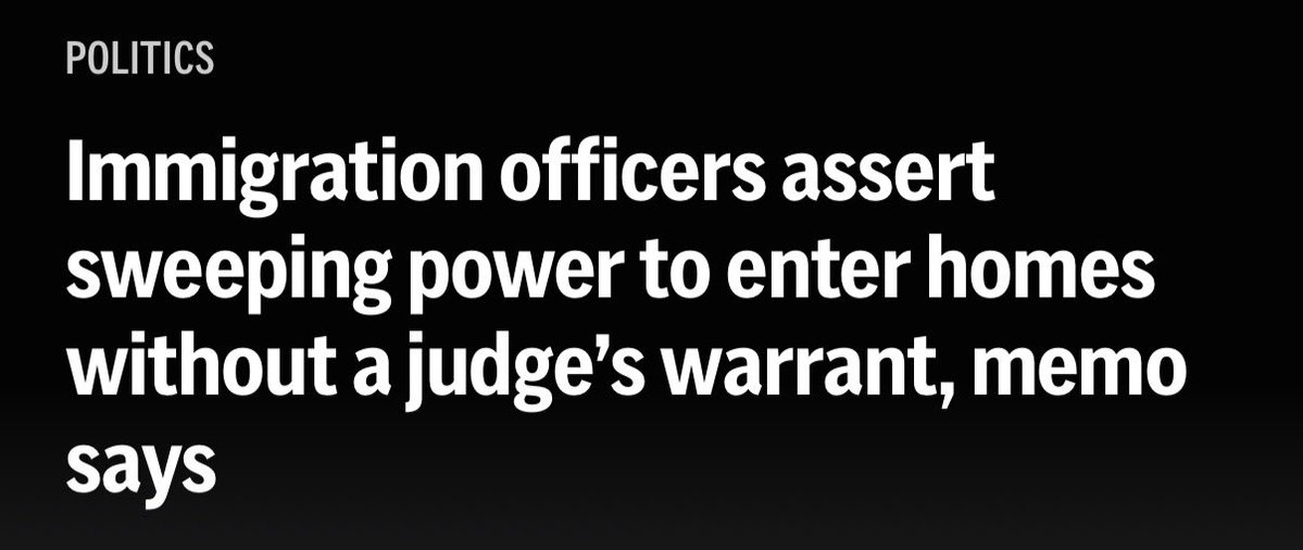 You mean like ICE breaking into peoples homes without warrants? That kind of disrespect for private property rights?