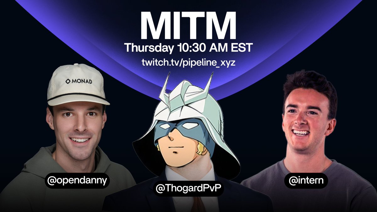 Our first live interview with @ThogardPvP Talking Monad, the future of  crypto, taking live questions from the chat, and much more