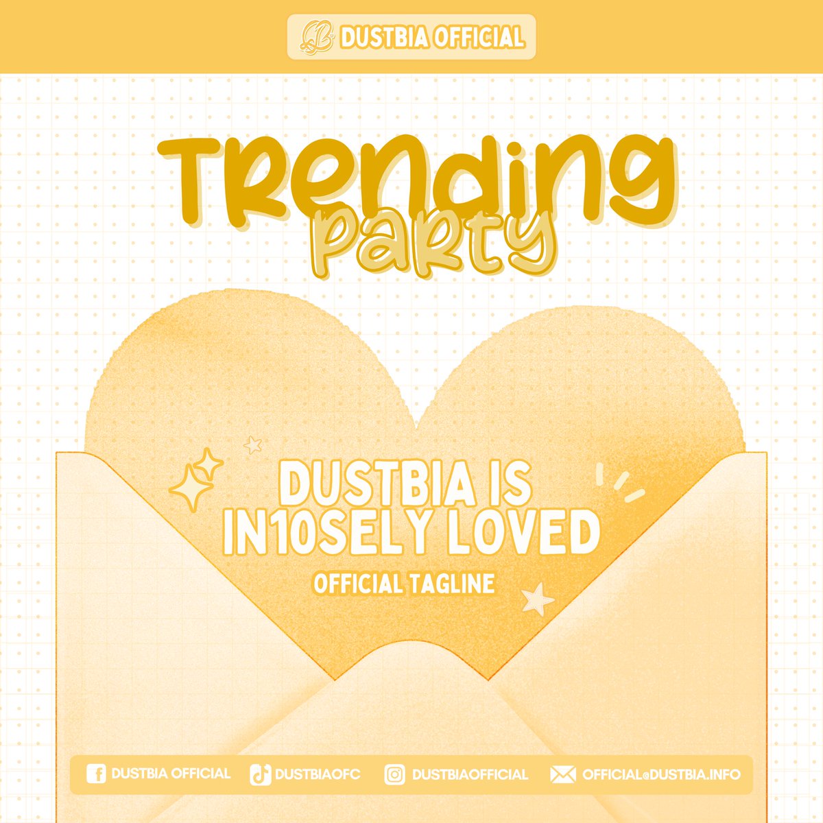 dusbiofc's tweet image. 𝐓𝐑𝐄𝐍𝐃𝐈𝐍𝐆 𝐏𝐀𝐑𝐓𝐘 𝐒𝐓𝐀𝐑𝐓𝐒 𝐍𝐎𝐖!

OFFICIAL TAGLINE:
DUSTBIA IS IN10SELY LOVED

𝗥𝗲𝗺𝗶𝗻𝗱𝗲𝗿𝘀:
➴ Minimum of three words
➴ Include pictures and videos
➴ Refrain from double tagging
➴ No emojis and numbers
➴ Engage on fresh tweets

𝗧𝘄𝗲𝗲𝘁 •…