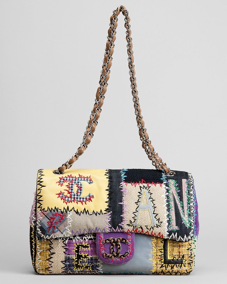 galactamelanin's tweet image. chanel patchwork jumbo flap (2011 cruise collection)