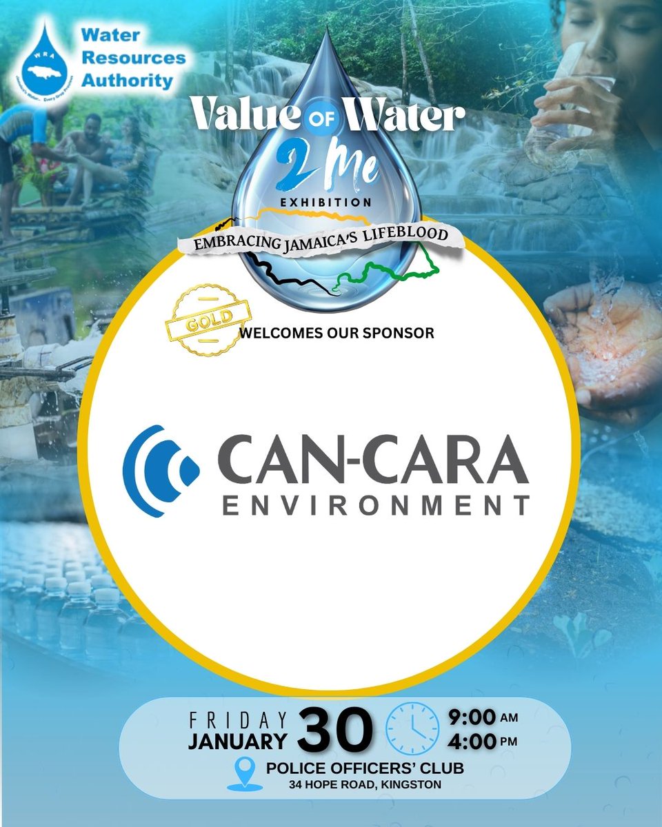 We welcome our sponsors and thank you for your support of Value of Water 2 Me. 

Your partnership helps bring water education to life.

#Water #Jamaica #Sponsor #Gold